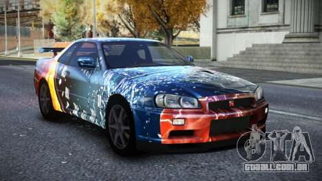 Nissan Skyline R34 Owyna S10 para GTA 4
