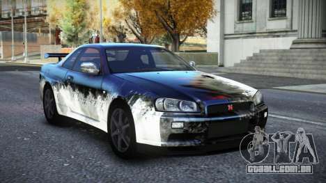 Nissan Skyline R34 Owyna S5 para GTA 4