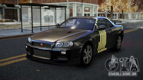 Nissan Skyline R34 Calosca S2 para GTA 4