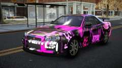 Nissan Skyline R34 Calosca S13 para GTA 4