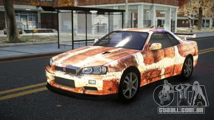 Nissan Skyline R34 Calosca S6 para GTA 4