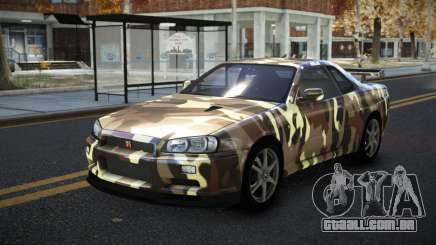 Nissan Skyline R34 Calosca S7 para GTA 4