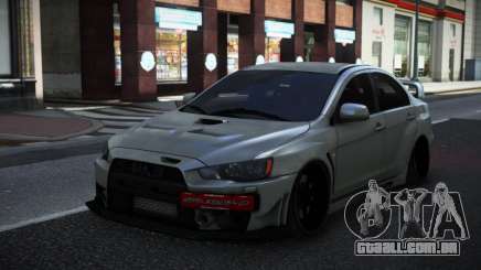 Mitsubishi Lancer Evolution X Iwit para GTA 4