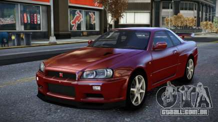 Nissan Skyline R34 Owyna para GTA 4