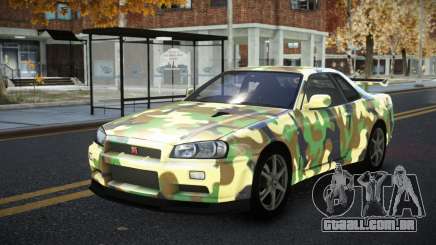 Nissan Skyline R34 Calosca S12 para GTA 4