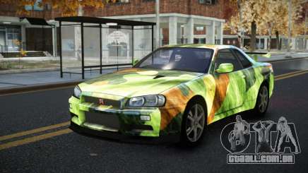 Nissan Skyline R34 Calosca S9 para GTA 4