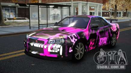Nissan Skyline R34 Calosca S13 para GTA 4