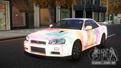 Nissan Skyline R34 Olasin S12 para GTA 4