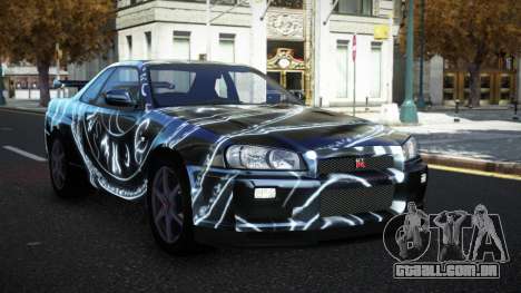 Nissan Skyline R34 Olasin S11 para GTA 4