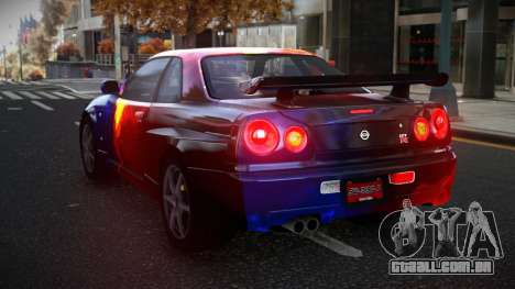 Nissan Skyline R34 Olasin S6 para GTA 4