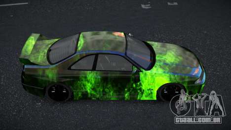 Nissan Skyline R33 GT-R Baslly S14 para GTA 4