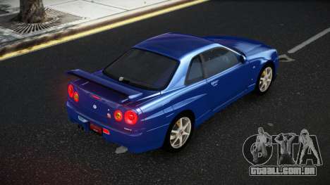 Nissan Skyline R34 Olasin para GTA 4