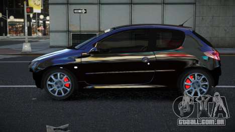 Peugeot 206 Jutufelu para GTA 4