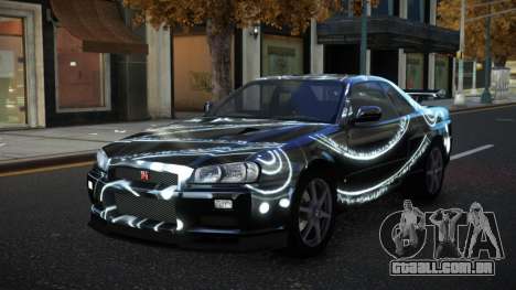 Nissan Skyline R34 Olasin S11 para GTA 4