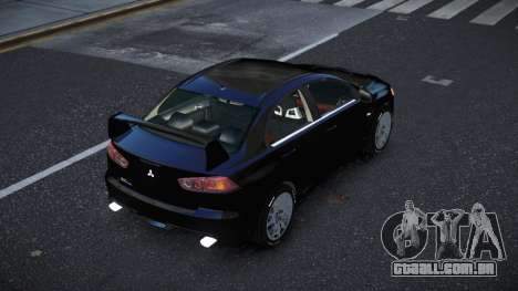 Mitsubishi Lancer Evolution X Zitugitop para GTA 4