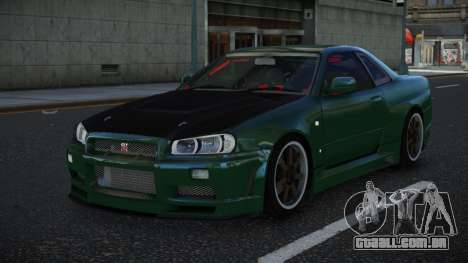 Nissan Skyline R34 Nudtap para GTA 4