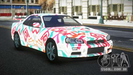 Nissan Skyline R34 Jashra S8 para GTA 4