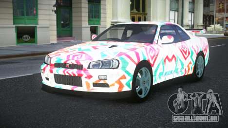 Nissan Skyline R34 Jashra S8 para GTA 4
