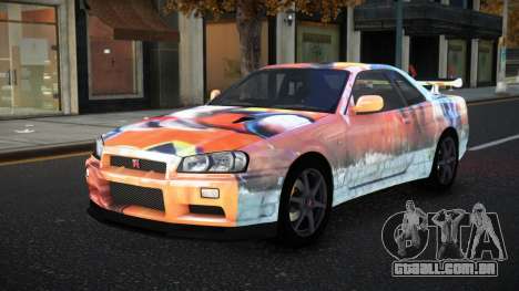 Nissan Skyline R34 Olasin S5 para GTA 4
