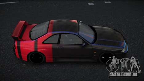 Nissan Skyline R33 GT-R Baslly S5 para GTA 4