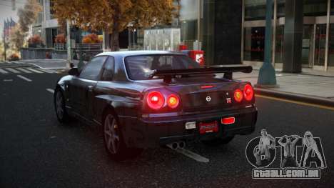 Nissan Skyline R34 Olasin S14 para GTA 4