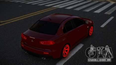 Mitsubishi Lancer Evolution X Xofiweyor para GTA 4