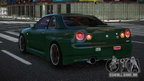 Nissan Skyline R34 Nudtap para GTA 4
