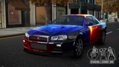Nissan Skyline R34 Olasin S6 para GTA 4