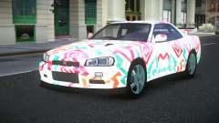 Nissan Skyline R34 Jashra S8 para GTA 4