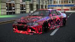 Nissan Skyline R33 GT-R Baslly S4 para GTA 4