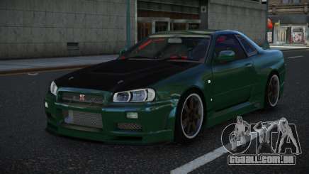 Nissan Skyline R34 Nudtap para GTA 4