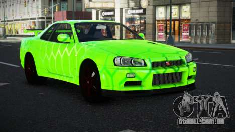 Nissan Skyline R34 Vinor S8 para GTA 4