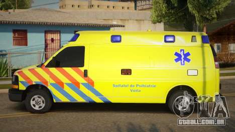 GMC Savana - Mental Health Ambulance para GTA San Andreas