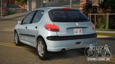 Peugeot 206 AT 4 Door (type6) para GTA San Andreas