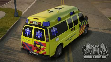 GMC Savana - Mental Health Ambulance para GTA San Andreas