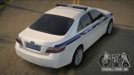 2007 Toyota Camry LE Traffic Police para GTA San Andreas