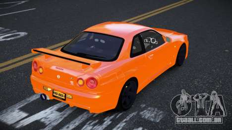 Nissan Skyline R34 Segihoruf para GTA 4
