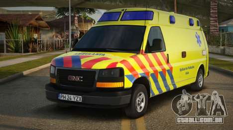 GMC Savana - Mental Health Ambulance para GTA San Andreas