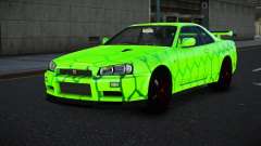 Nissan Skyline R34 Vinor S8 para GTA 4