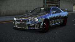 Nissan Skyline R34 Vinor S6 para GTA 4
