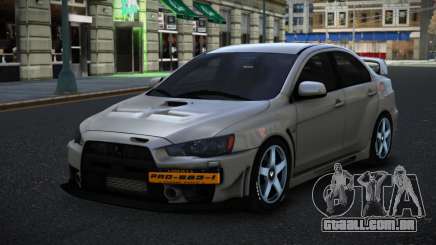 Mitsubishi Lancer Evolution X Xumem para GTA 4