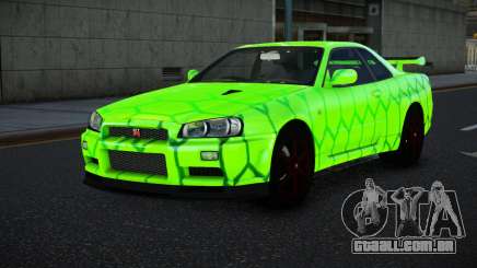 Nissan Skyline R34 Vinor S8 para GTA 4