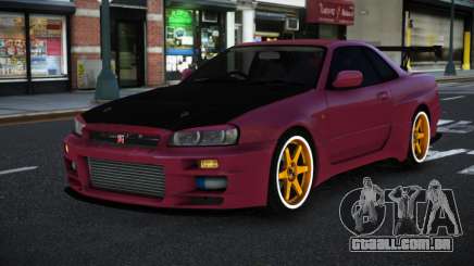 Nissan Skyline R34 Lepob para GTA 4