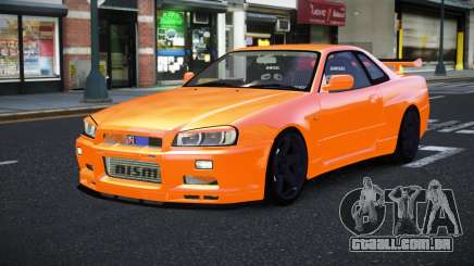 Nissan Skyline R34 Segihoruf para GTA 4