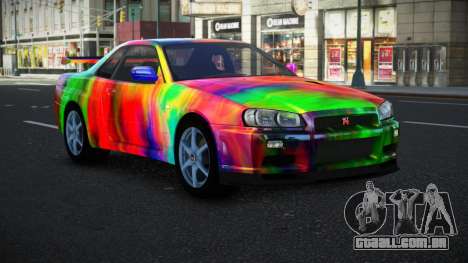 Nissan Skyline R34 Bassty S14 para GTA 4