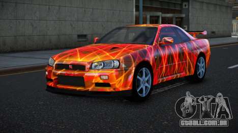 Nissan Skyline R34 Bassty S13 para GTA 4