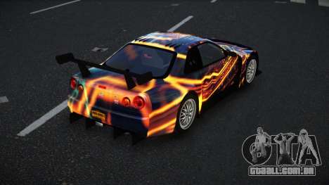 Nissan Skyline R34 GT-R Morley S7 para GTA 4