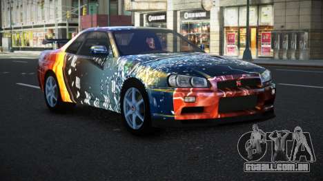 Nissan Skyline R34 Bassty S10 para GTA 4