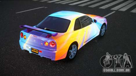 Nissan Skyline R34 Bassty S8 para GTA 4