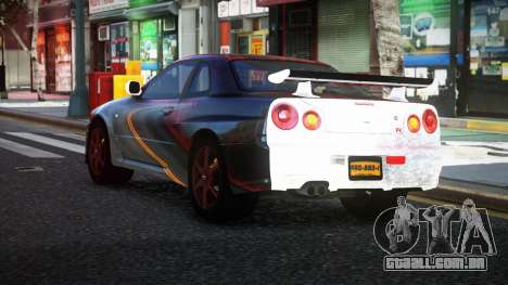 Nissan Skyline R34 Nolia S10 para GTA 4